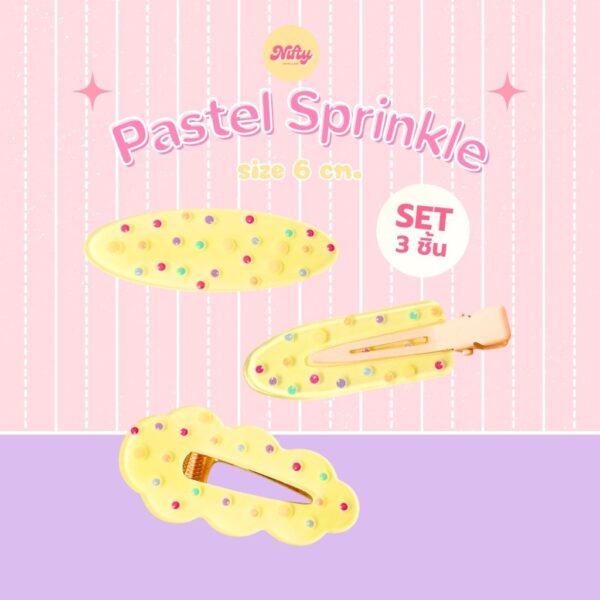 กิ๊ฟหนีบผม <br>รุ่น Pastel Sprinkle